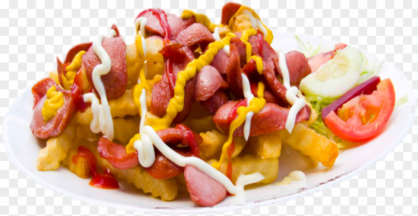 Sausage Salchipapas French Fries Fast Food Anticucho PNG