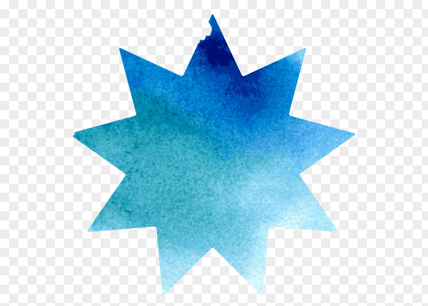 Star Cloud Turquoise Cobalt Blue Teal Leaf PNG