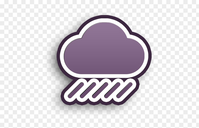 Symbol Magenta Cloud Icon Forecast Rain PNG