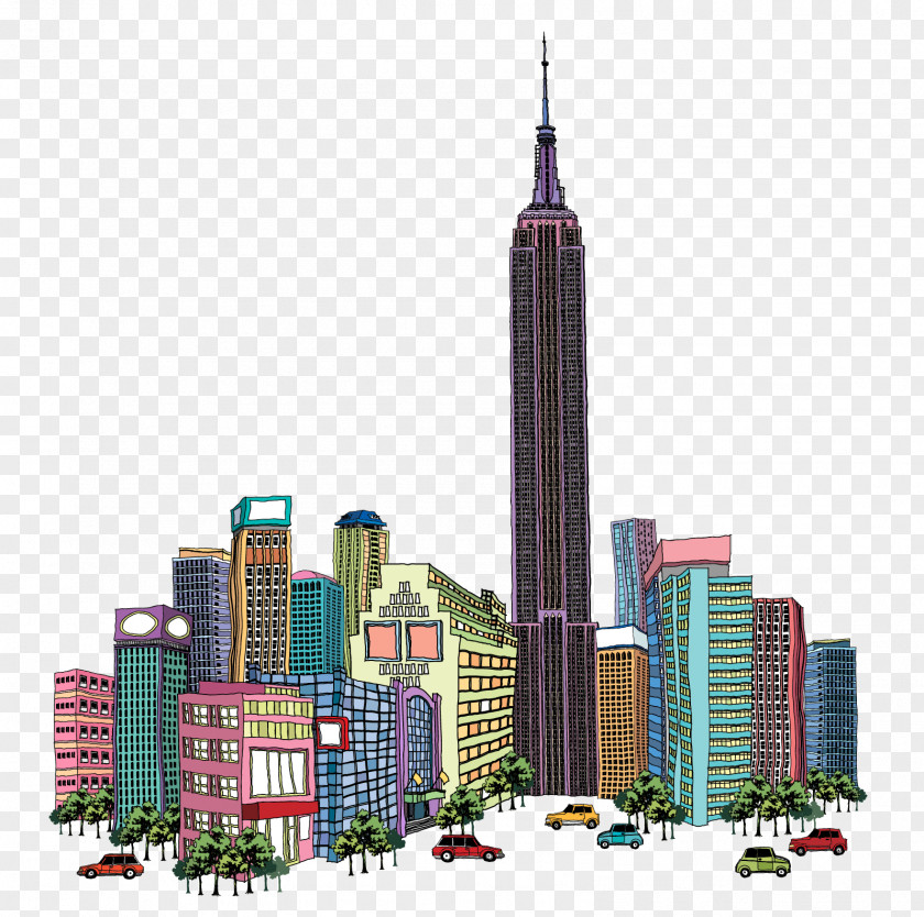 City ​​building Empire State Building High-rise PNG
