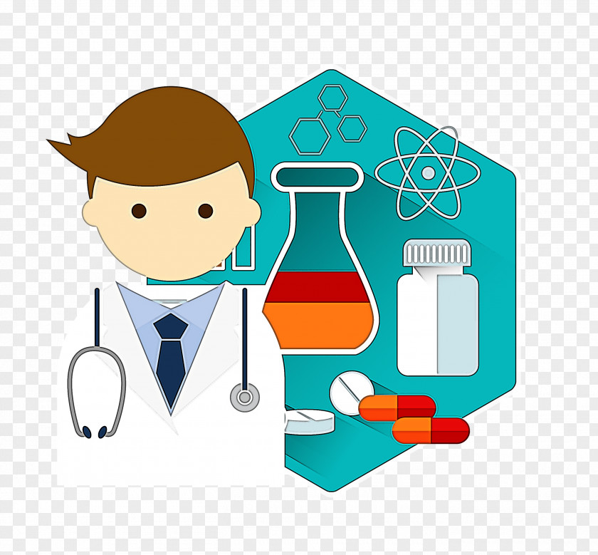 Science Laboratory Flask Cartoon Chemist Clip Art PNG