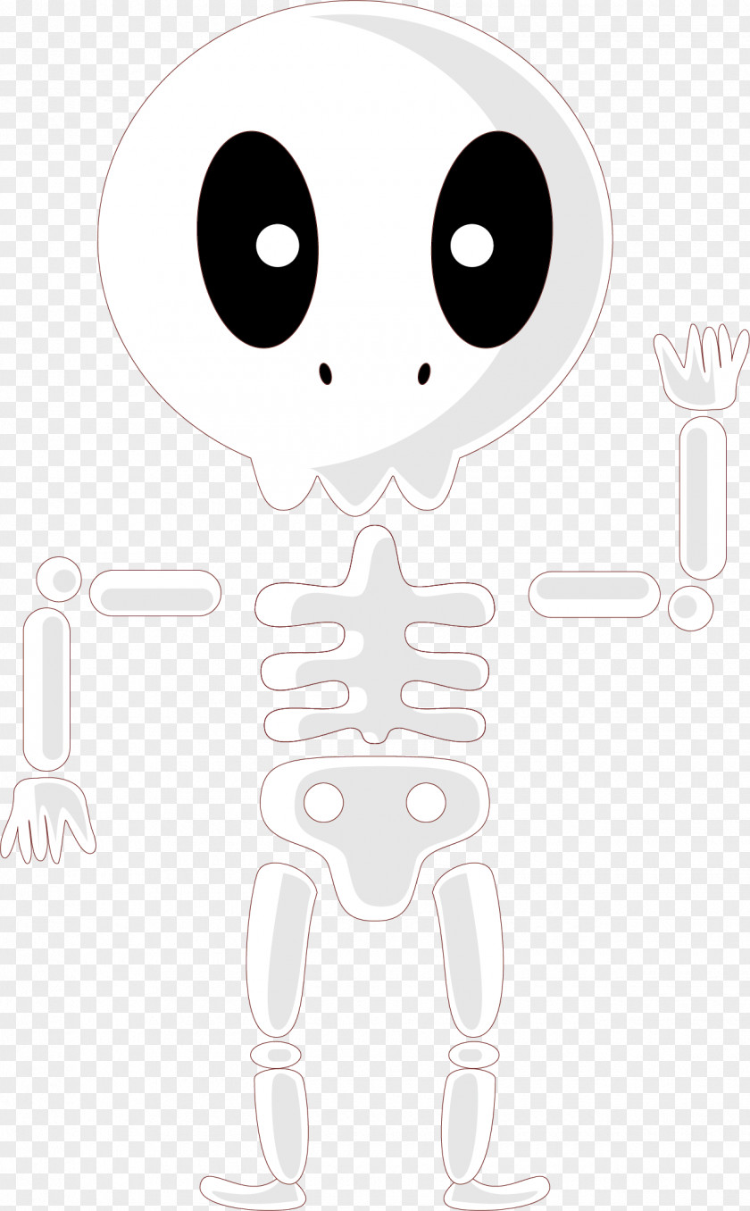 Cute Kid Skeleton Skull Vector White Nose Pattern PNG