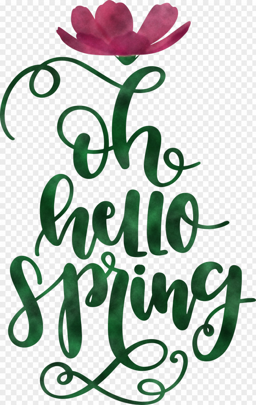 Hello Spring Oh PNG