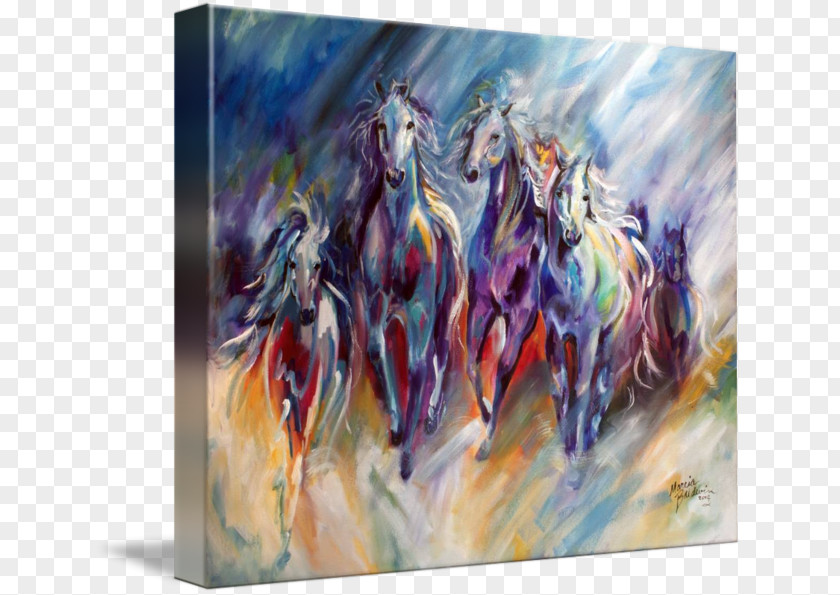 Painting Watercolor Art Canvas Print PNG