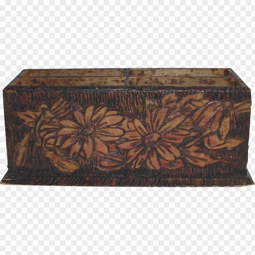 Pattern Penholder Wood Stain Rectangle PNG