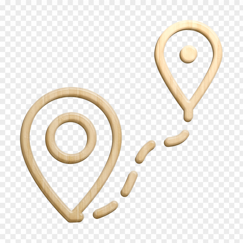 Road Icon Maps Locations Distance PNG