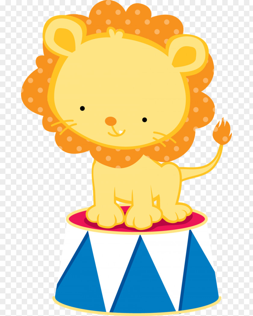 Smile Orange Lion Drawing PNG