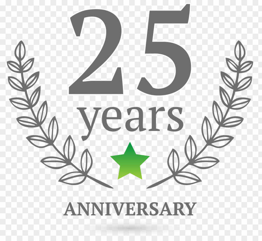 25 Anniversary Badge Clip Art PNG