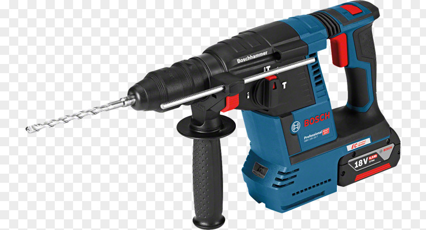 Hammer Drill Bosch GBH 18V-26 425W 4350bpm Lithium-Ion (Li-Ion) 3000g Cordless Rotary F Professional 3600g SDS Augers PNG