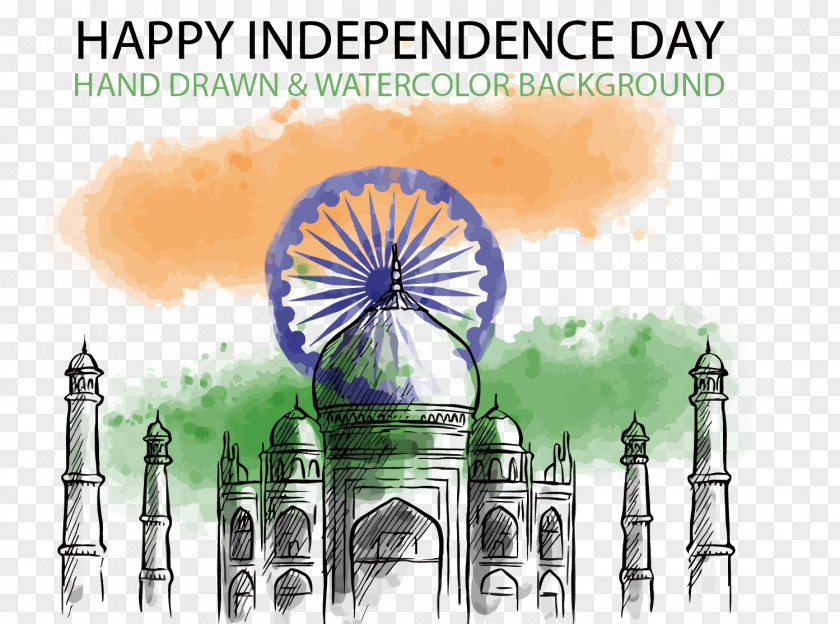 Vector Hand-painted India Independence Day Indian Movement Drawing PNG