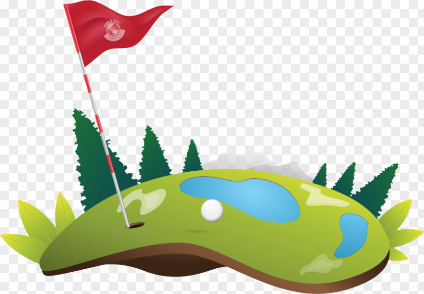 Cartoon Golf Course Sport PNG