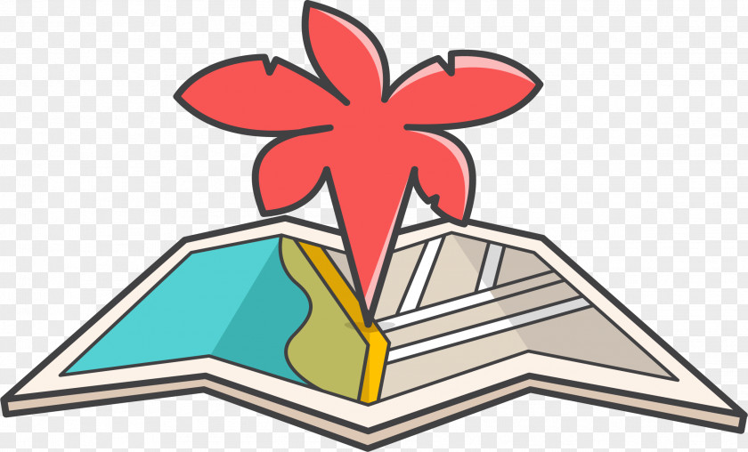 Fold The Map Locator Clip Art PNG