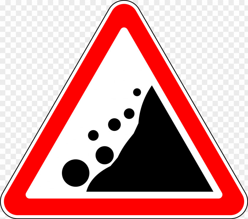 Road Sign Rockfall Traffic Clip Art PNG