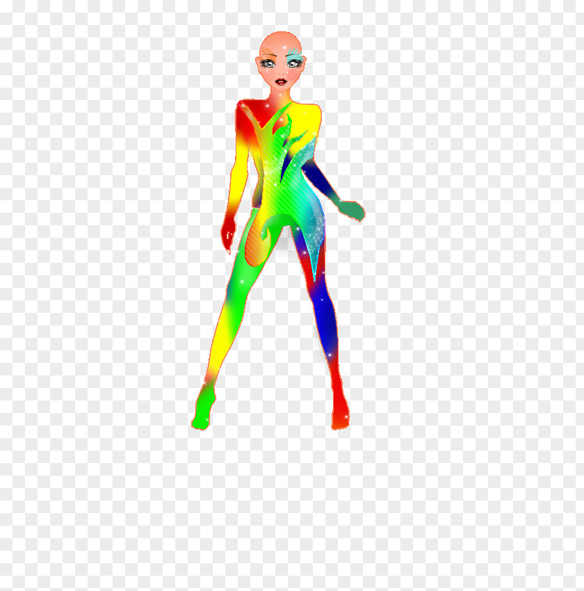Watercolor Body Costume Character PNG