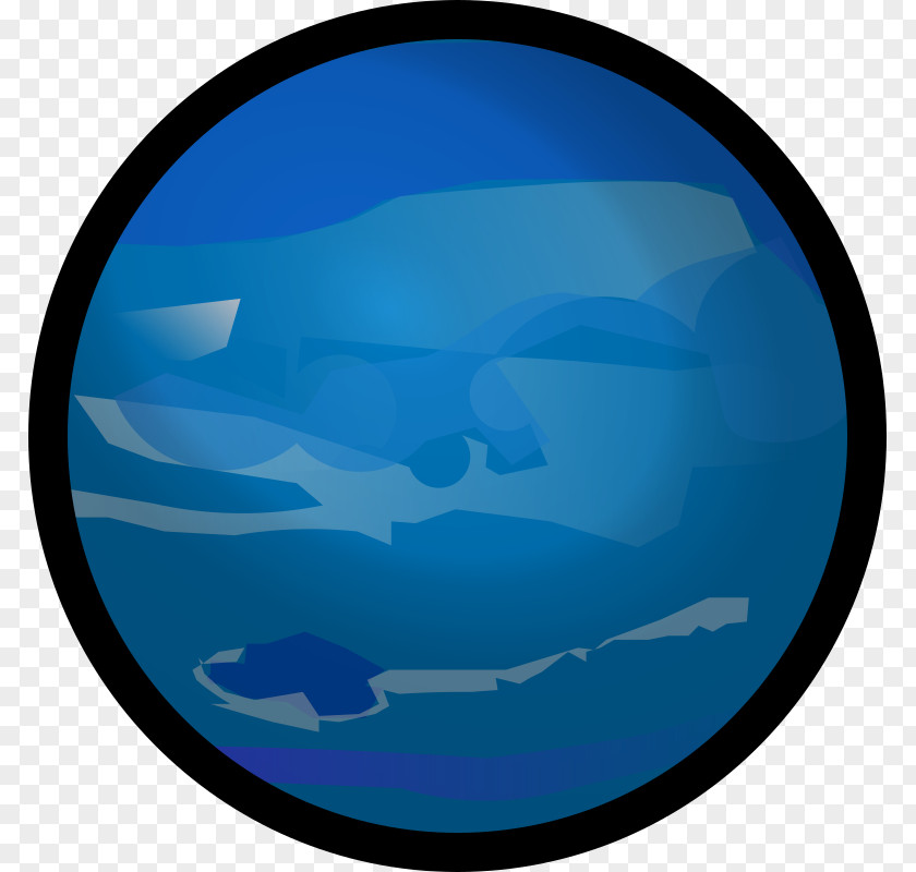 Blue Border Earth Neptune Planet Clip Art PNG