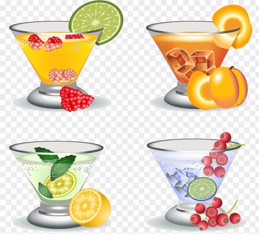 Cocktails Cocktail Juice Liqueur Fruit Illustration PNG