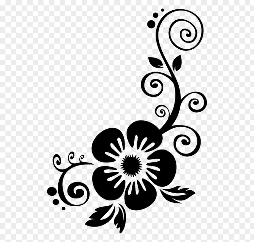 Design Floral Sticker Jewellery Chain Stencil PNG