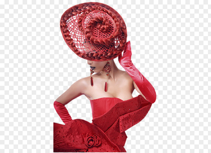 Hat Woman With A Painting PNG