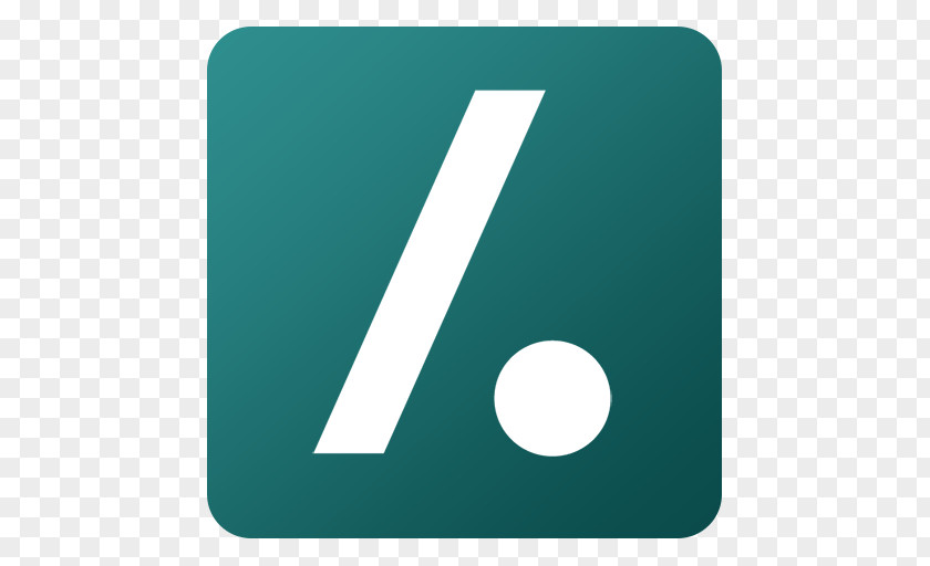 Slashdot Angle Brand Aqua PNG