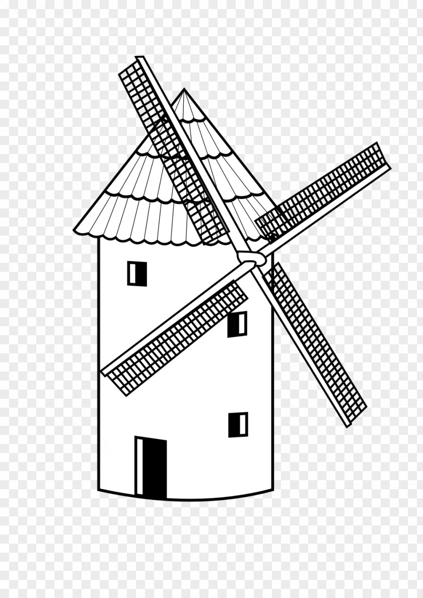 Windmill Letter W Is For World Coloring Book Alphabet PNG
