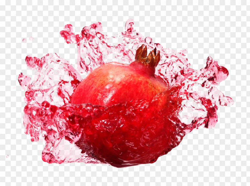 Pomegranate Splash Orange Juice PNG