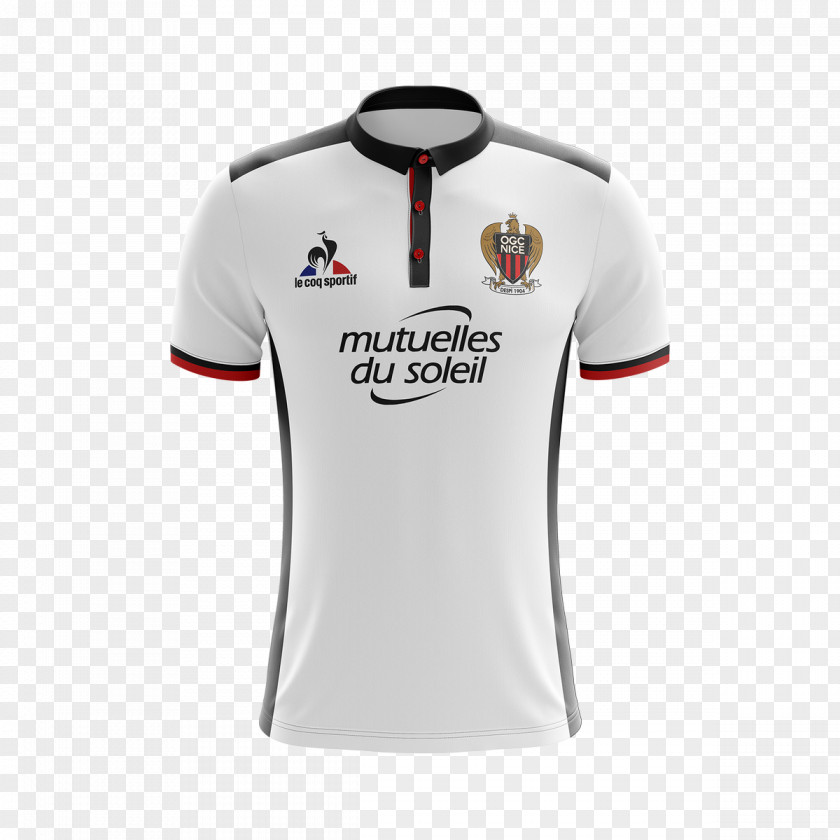 T-shirt OGC Nice Sports Fan Jersey Le Coq Sportif PNG