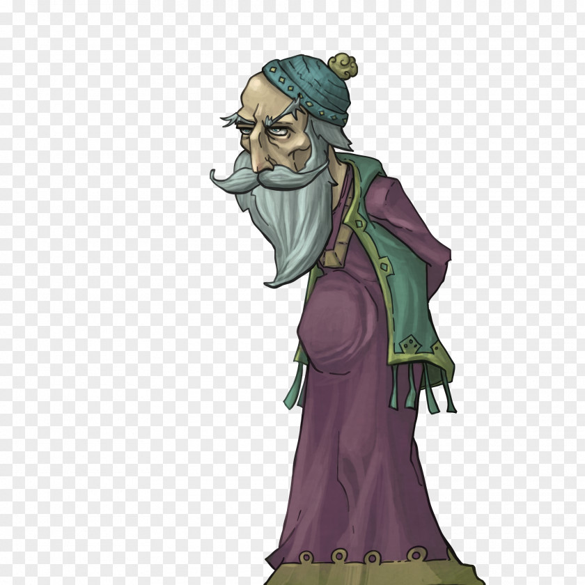 Uncle Robe Indie Game Slavs Character Costume Design PNG