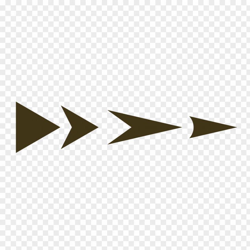 Vector Brown Gradient Arrow PNG