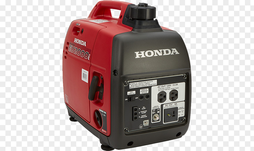 Honda Power Equipment EU2000i Inverter Generator Car Electric Engine-generator PNG