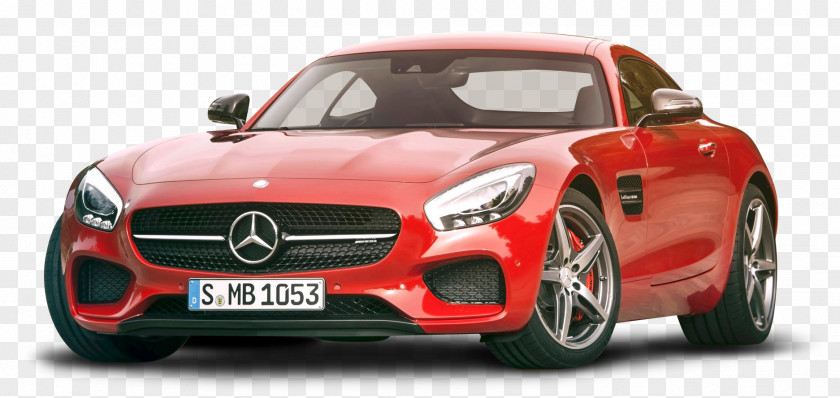 Mercedes AMG GT Red Car 2016 Mercedes-Benz Coupe SLS Sports PNG