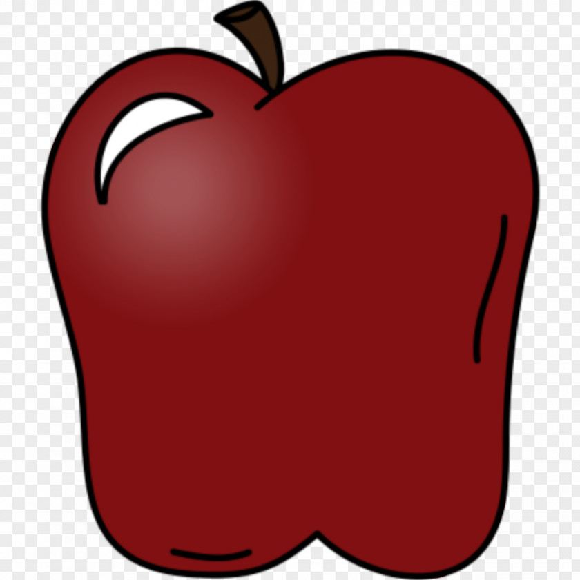 Red Apple Maroon Clip Art PNG