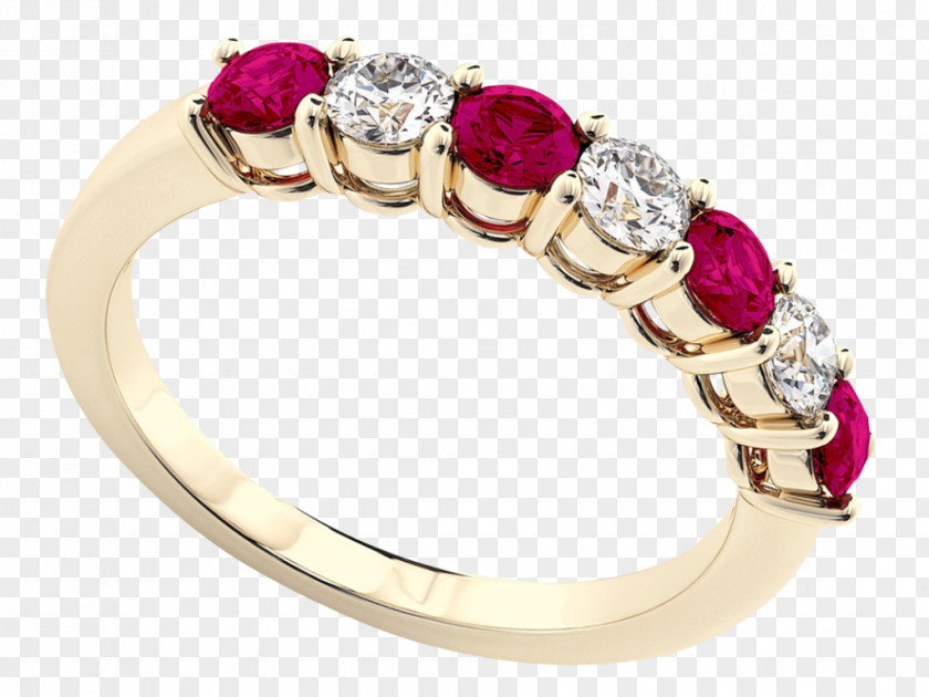 Ruby Wedding Ring Jewellery PNG