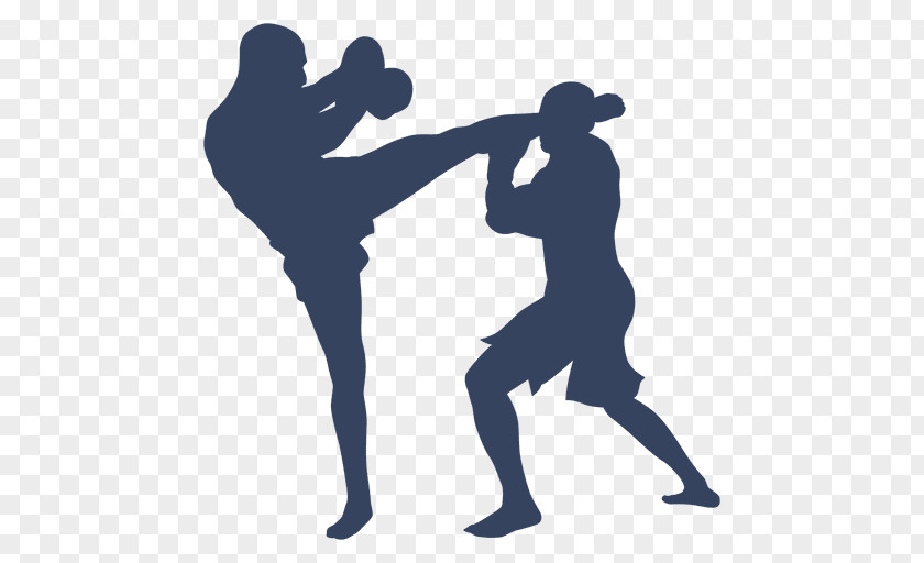 Boxing Kickboxing Silhouette PNG