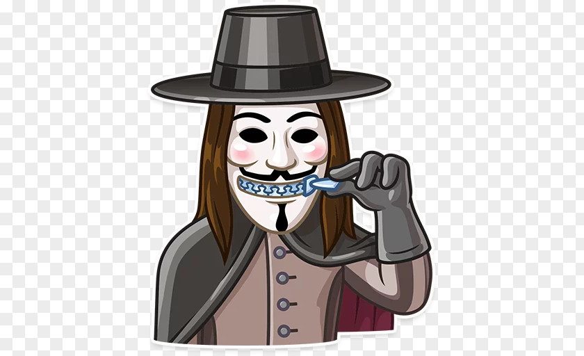 Guy Fawkes Mask Cartoon Character PNG