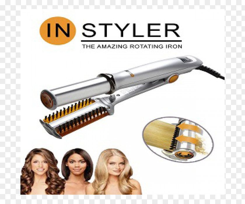 Hair Iron InStyler Max Rotating Comb Tulip Auto Curler PNG