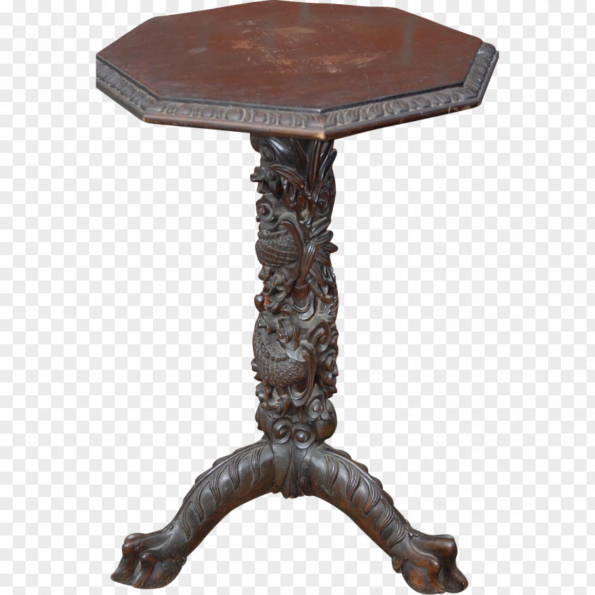 Oriental Table Antique Furniture Wood Carving Dining Room PNG