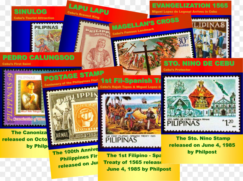 Past Stamps Philippines Postage Brochure Filipino PNG