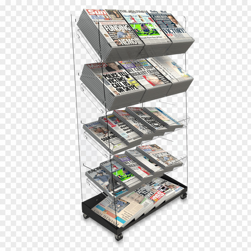 Table Shelf Newspaper Furniture PNG