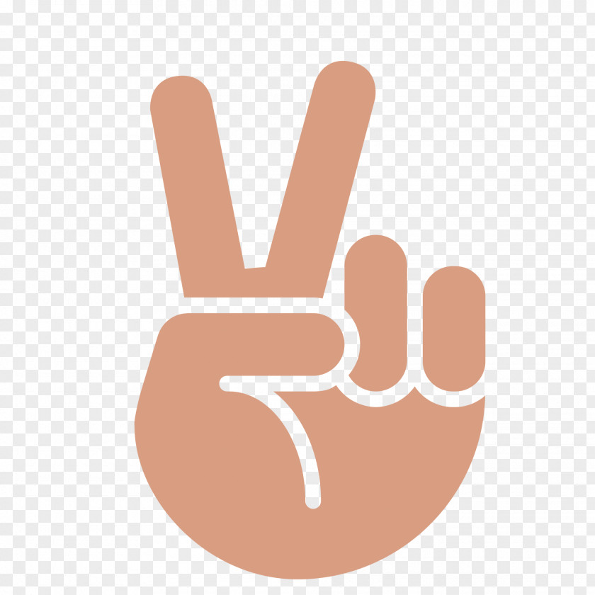 Hand Emoji Peace Symbols Emoticon Smiley PNG