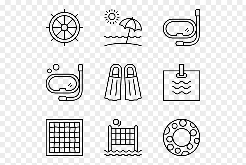 Aquatic Locomotion Icon Design Infographic Clip Art PNG