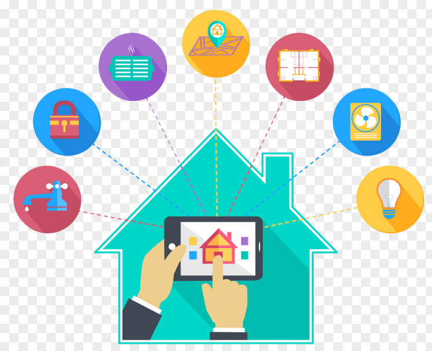 Home Internet Of Things Automation Kits Handheld Devices PNG