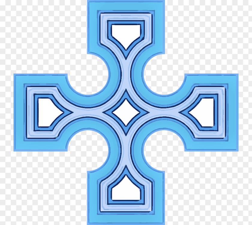 Symbol Turquoise Cross Pattern PNG