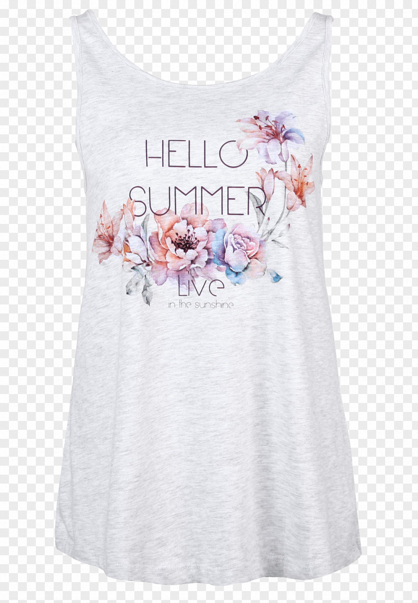 Tropical Vibes T-shirt Sleeveless Shirt Shoulder Outerwear PNG