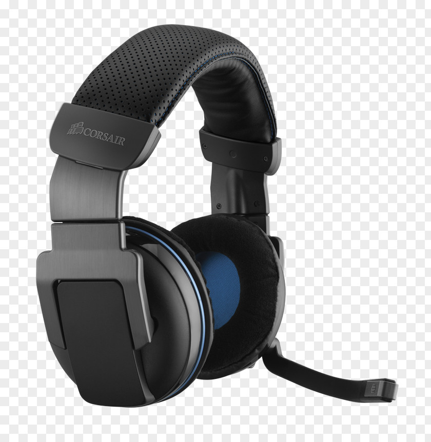 Headphones Headset Corsair Components 7.1 Surround Sound Wireless PNG
