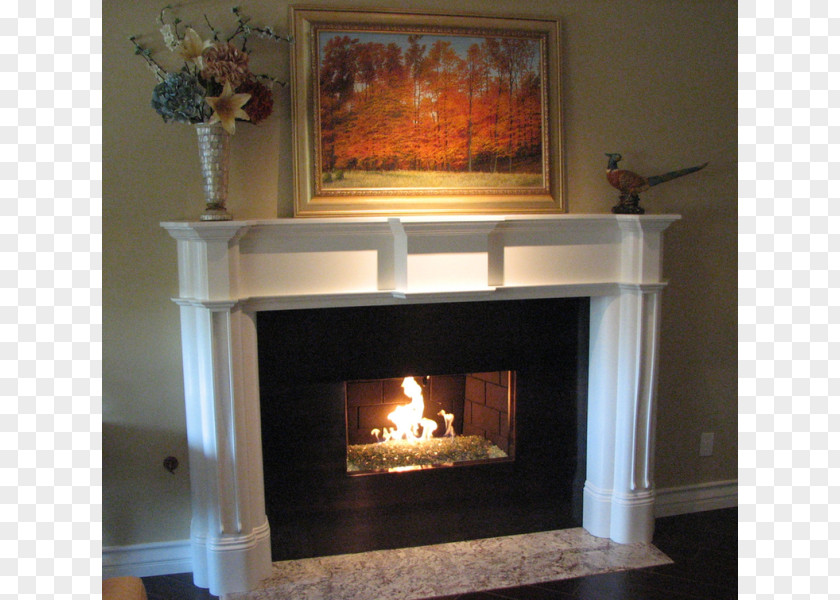 Mantle Hearth Fireplace Mantel Furniture House PNG
