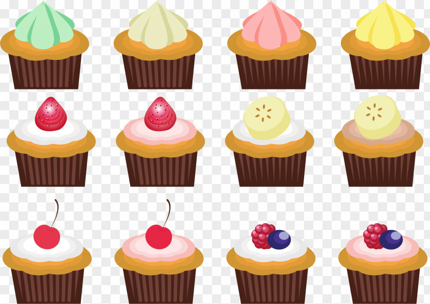 Ice Cream Cupcake Muffin Tart Clip Art PNG