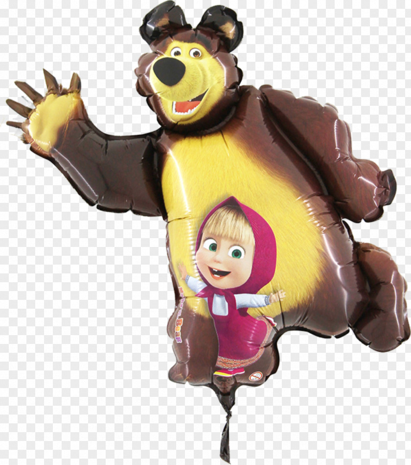 Masha And The Bear Toy Balloon Party PNG
