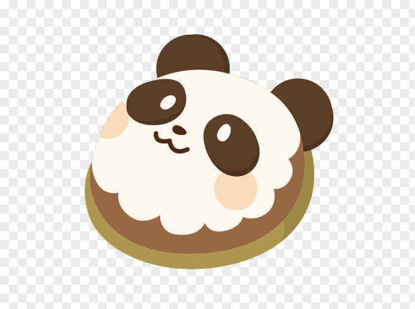 Panda Cake Doughnut Giant Strawberry Cream PNG