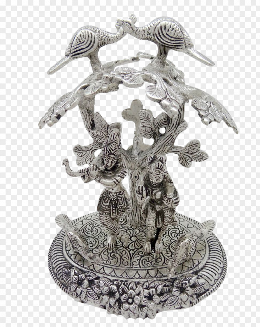 Silver Sculpture Artifact PNG