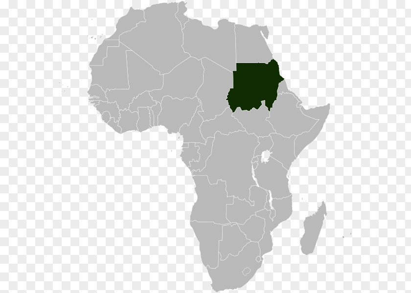 Map West Africa Blank World PNG